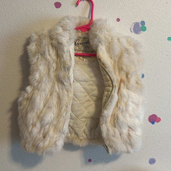 Vintage rabbit fur toddler coat - Picture 4 of 5